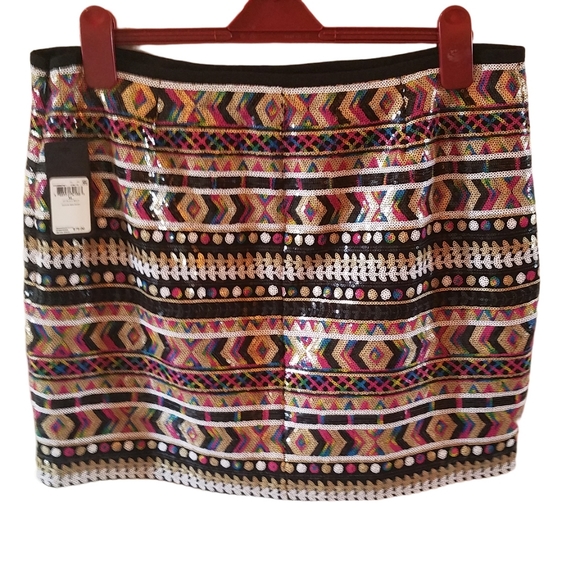 Guess All Sequin Skirt Size XL NWT - Picture 2 of 8